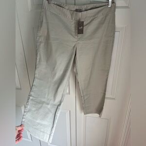 J. Jill linen/cotton stretch capris pumice NWT